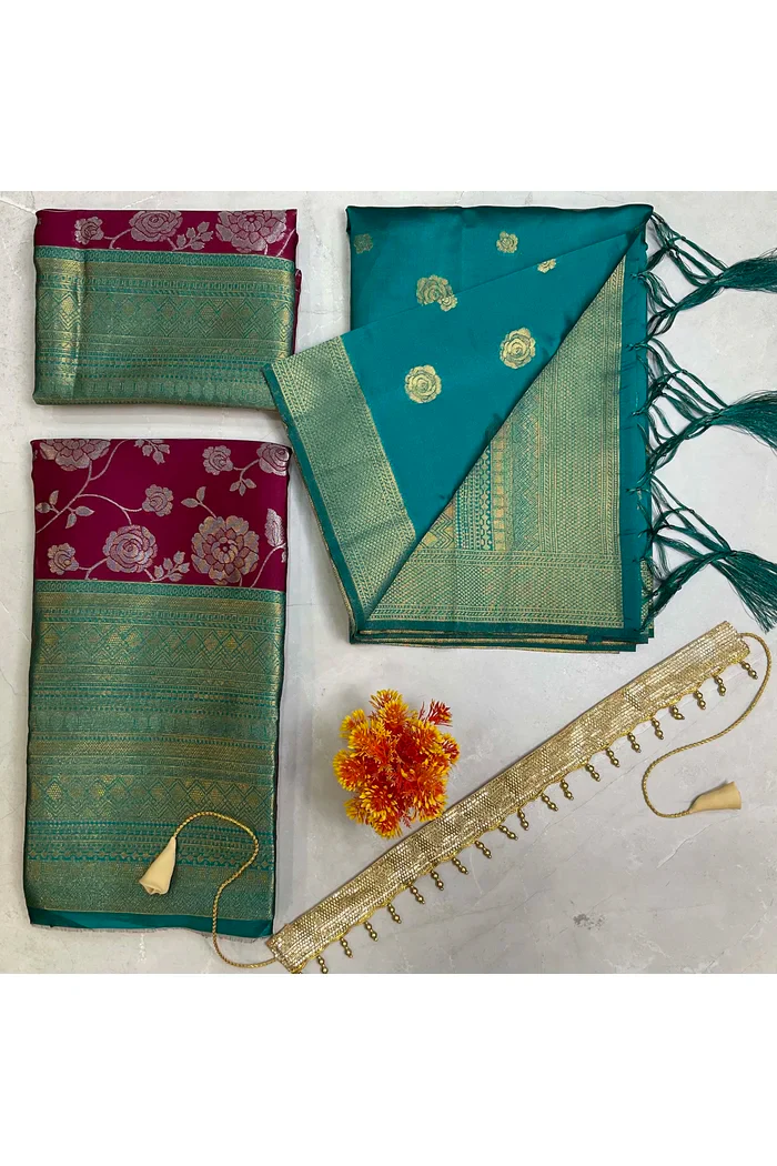 South Indian Festival Traditional Half Saree Chhavi - Image 65