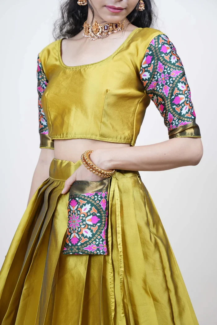 South Indian Festival Traditional Half Saree GolGolPAttu - Image 8