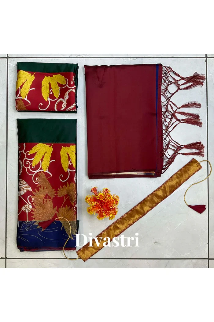 South Indian Festival Traditional Half Saree HansPAttu - Image 49