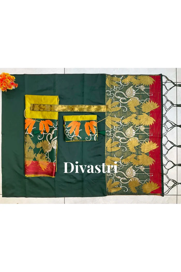 South Indian Festival Traditional Half Saree HansPAttu - Image 68