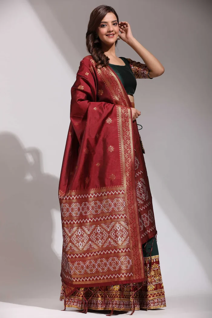 South Indian Festival Traditional Half Saree Jagvi - Image 52