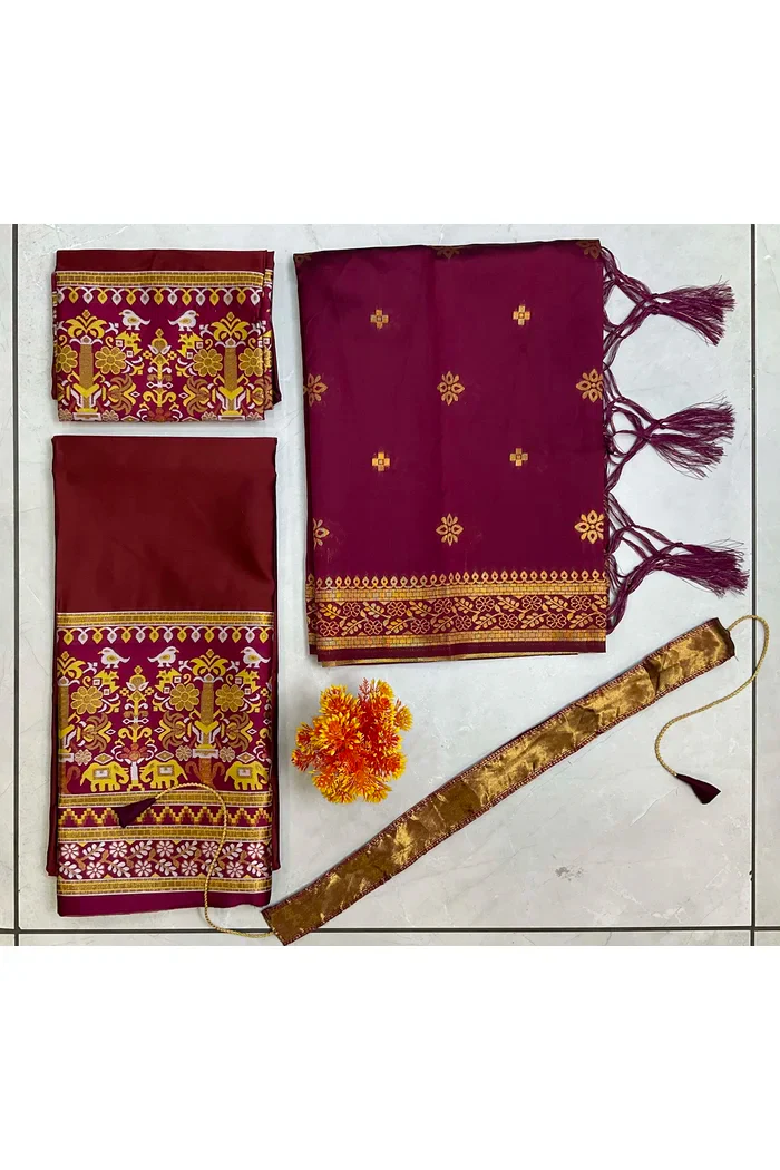 South Indian Festival Traditional Half Saree Jagvi - Image 69