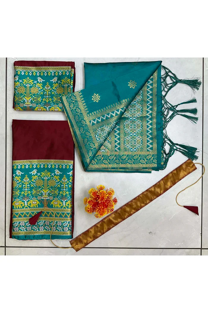 South Indian Festival Traditional Half Saree Jagvi - Image 78