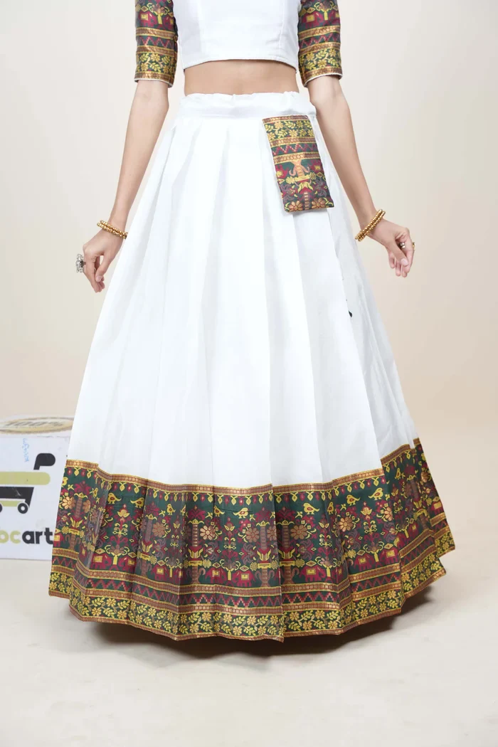South Indian Festival Traditional Half Saree Jagvi - Image 8