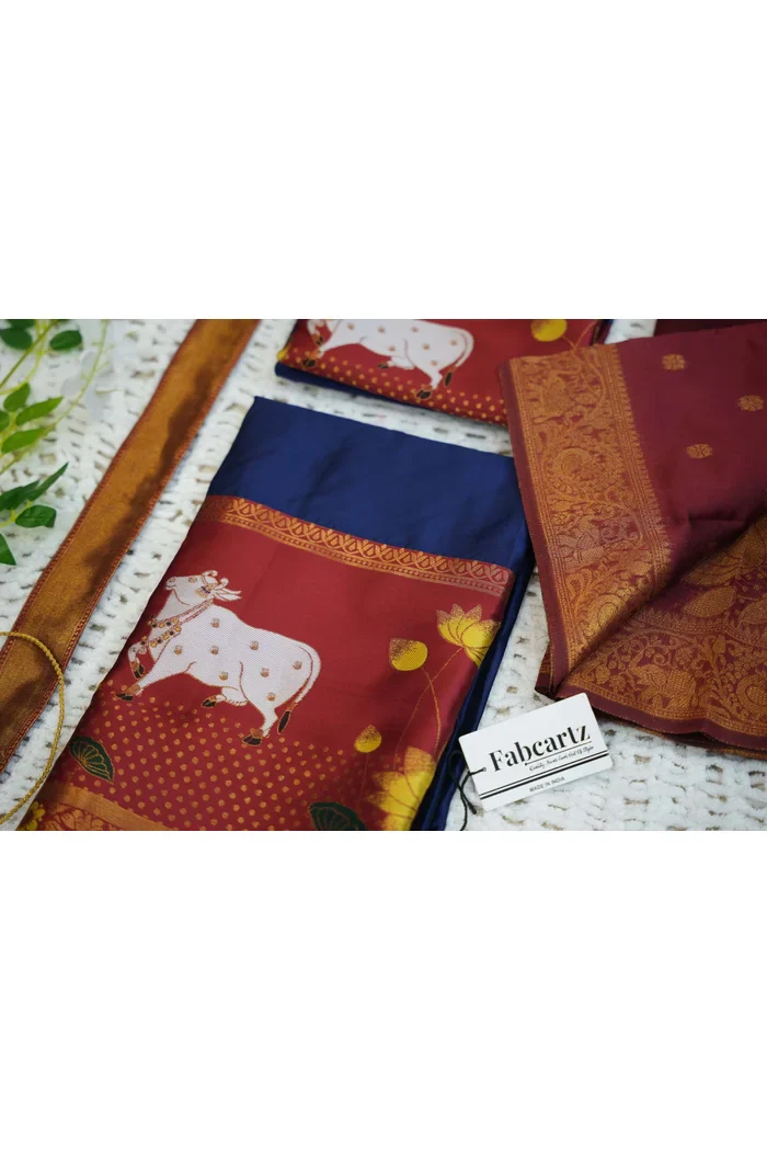 South Indian Festival Traditional Half Saree KaamDhenu - Image 97