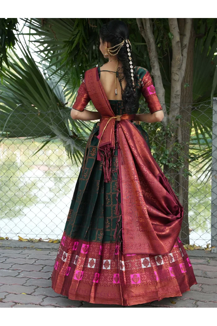 South Indian Festival Traditional Half Saree MultiBox - Image 2