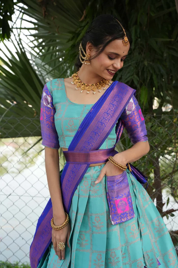 South Indian Festival Traditional Half Saree MultiBox - Image 23