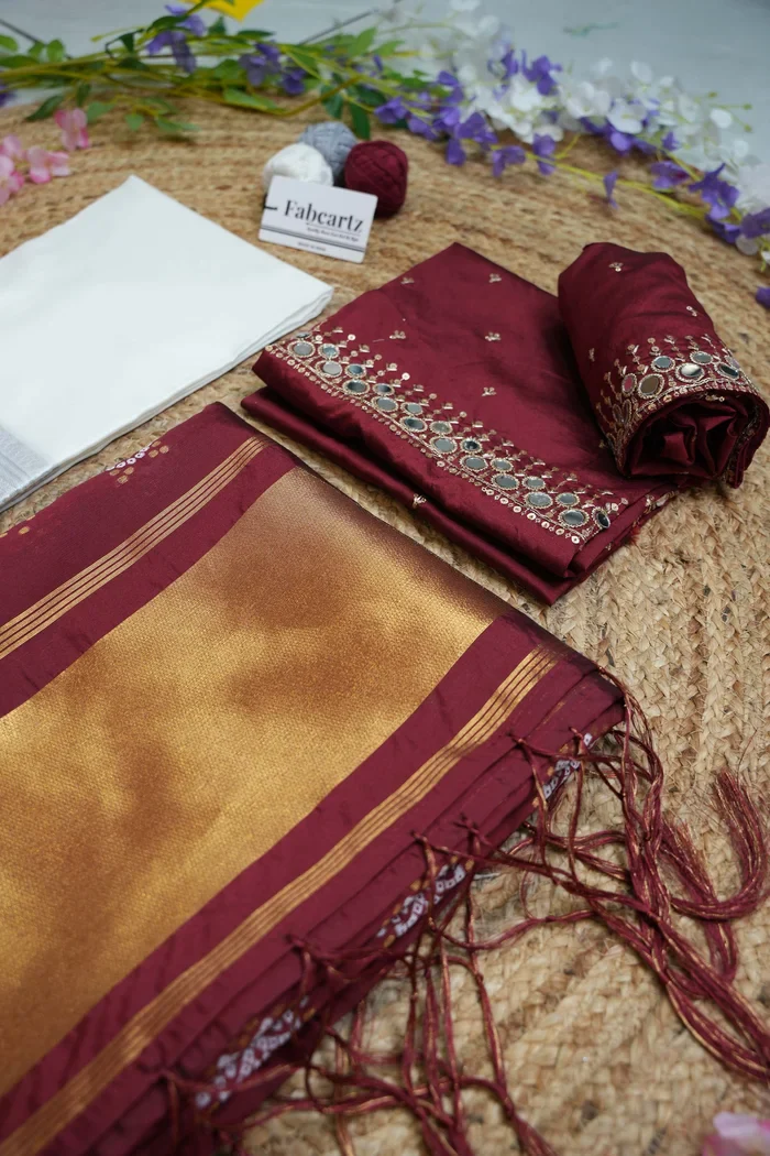 South Indian Festival Traditional Half Saree Myriti - Image 79