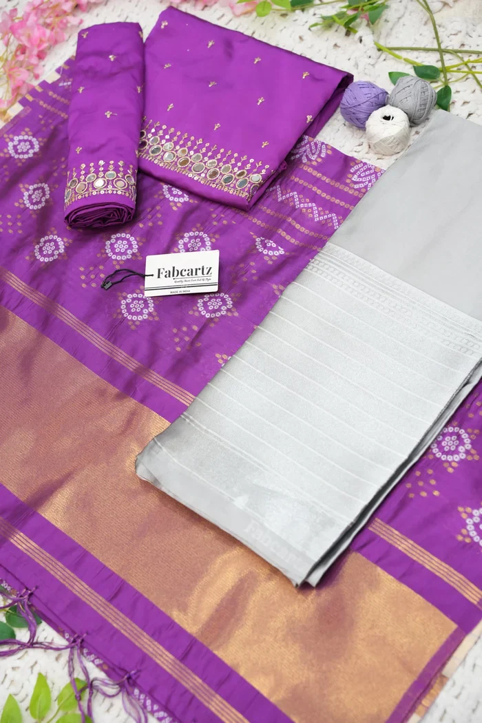 South Indian Festival Traditional Half Saree Myriti - Image 89