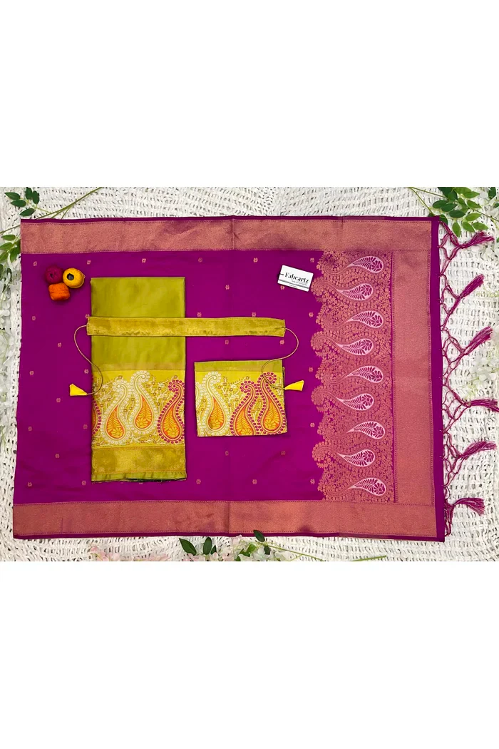 South Indian Festival Traditional Half Saree Parvati - Image 34