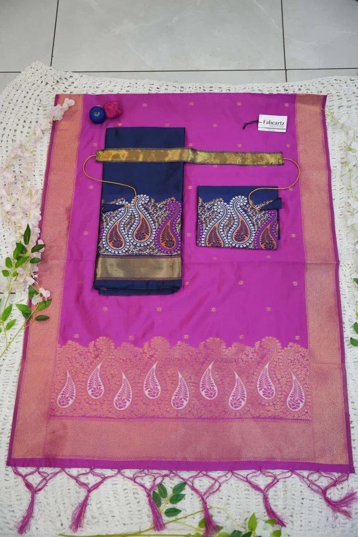 South Indian Festival Traditional Half Saree Parvati - Image 43