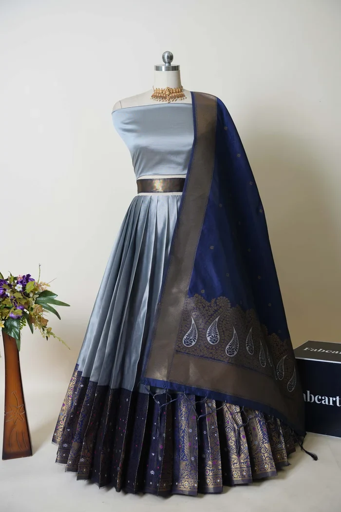 South Indian Festival Traditional Half Saree Sarojini - Image 26