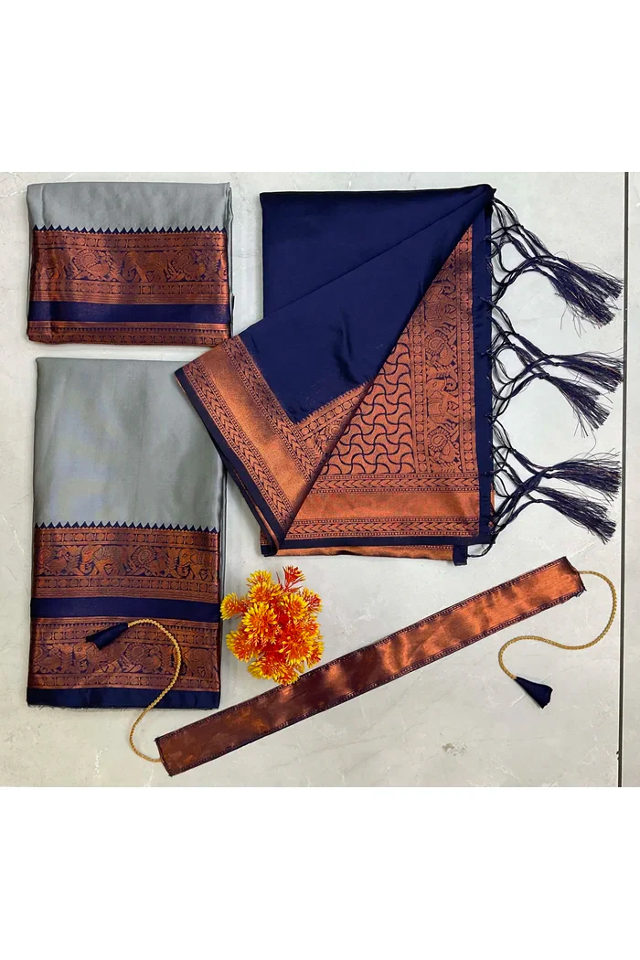 South Indian Festival Traditional Half Saree Yenugu - Image 31