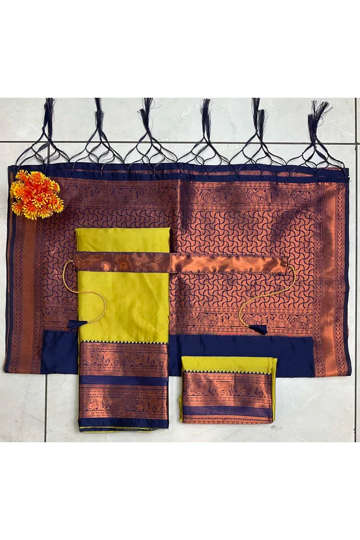 South Indian Festival Traditional Half Saree Yenugu - Image 36