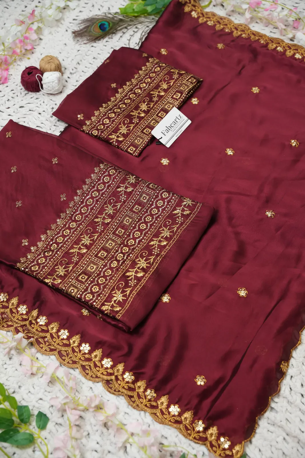 Women's Embroidered Shimmer Lehenga Choli with Sequins Work Nisarg HaldiRango - Image 40
