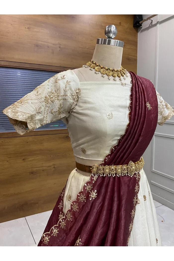South Indian Festival Traditional Lehenga Choli Nobita - Image 13