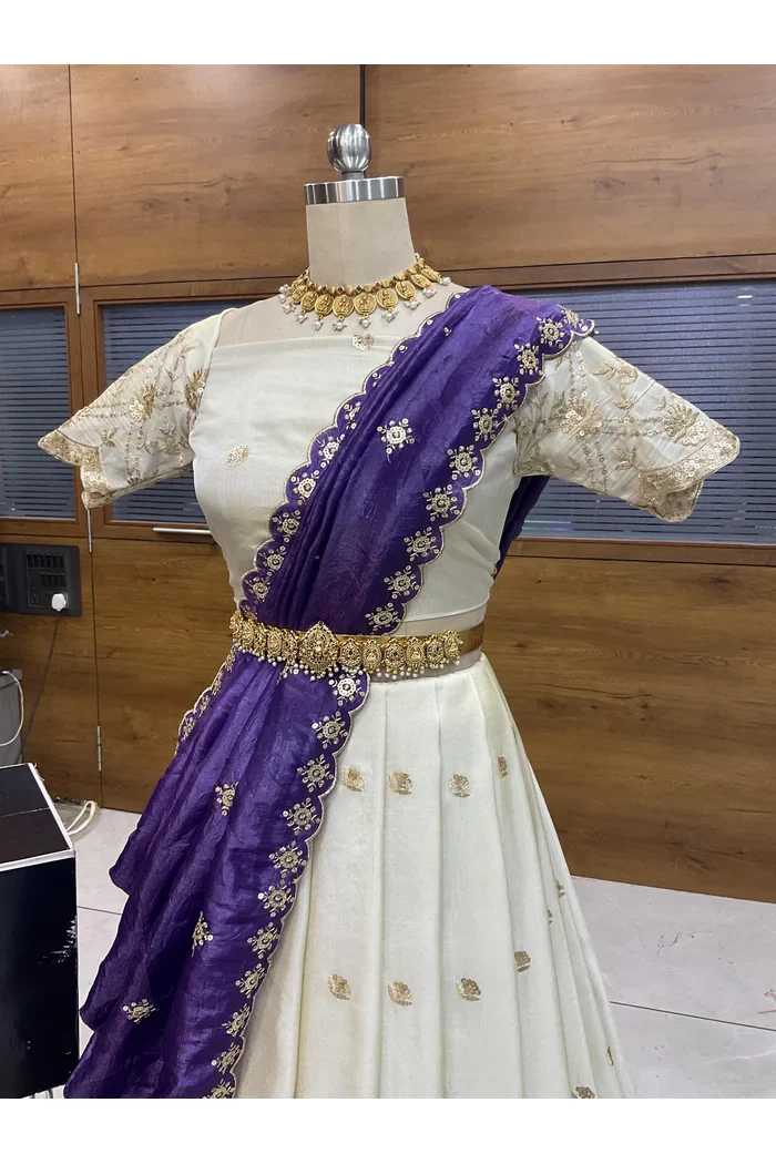South Indian Festival Traditional Lehenga Choli Nobita - Image 3
