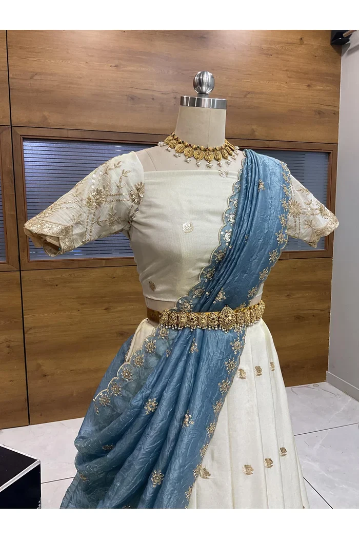 South Indian Festival Traditional Lehenga Choli Nobita - Image 8