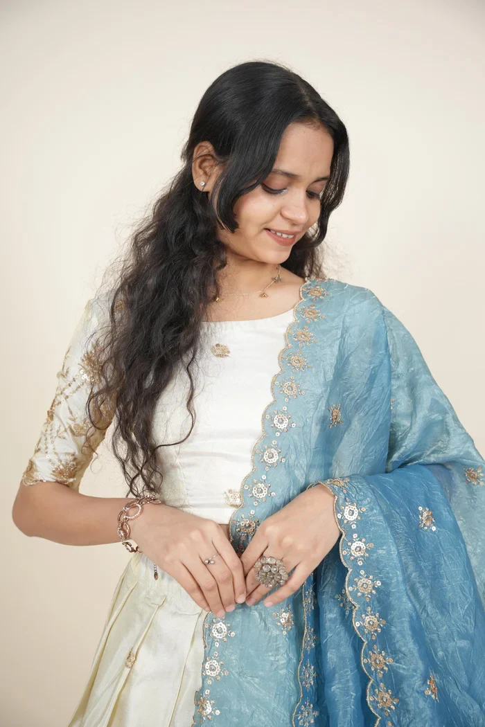 South Indian Festival Traditional Lehenga Choli Nobita KV - Image 14