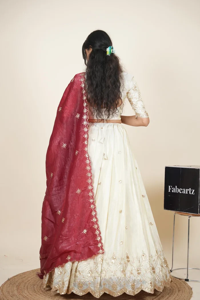 South Indian Festival Traditional Lehenga Choli Nobita KV - Image 18