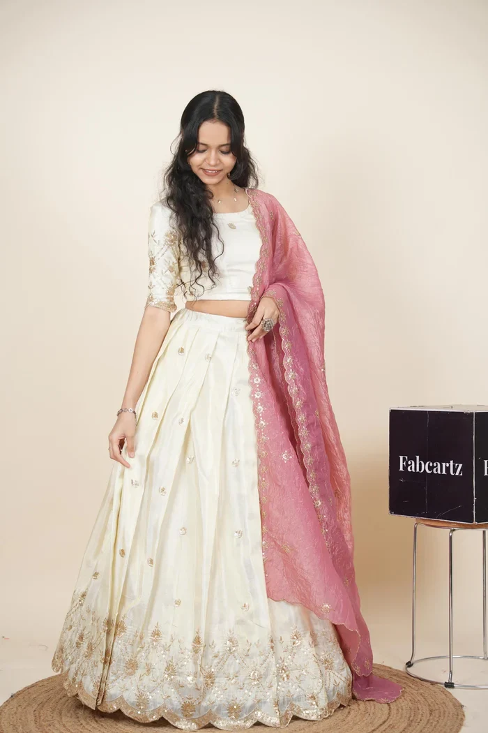 South Indian Festival Traditional Lehenga Choli Nobita KV - Image 27