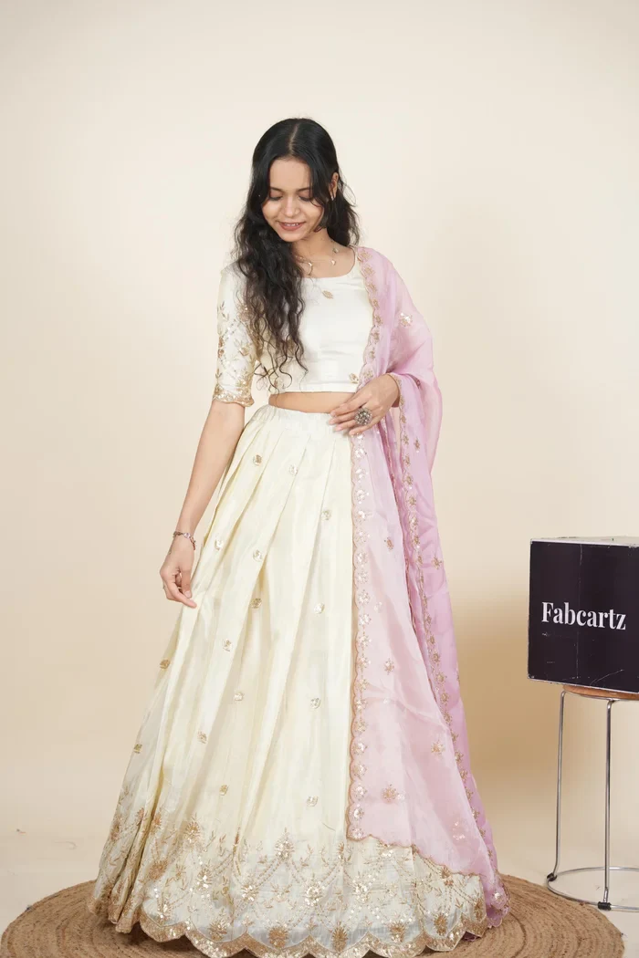 South Indian Festival Traditional Lehenga Choli Nobita KV - Image 35