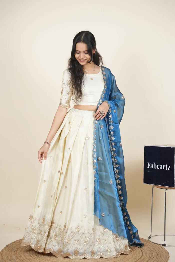 South Indian Festival Traditional Lehenga Choli Nobita KV - Image 43