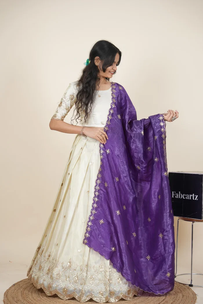 South Indian Festival Traditional Lehenga Choli Nobita KV - Image 5