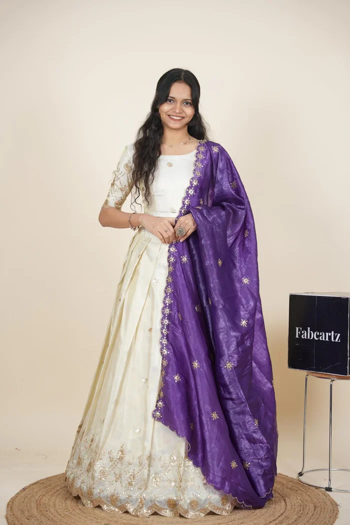 South Indian Festival Traditional Lehenga Choli Nobita KV - Image 70