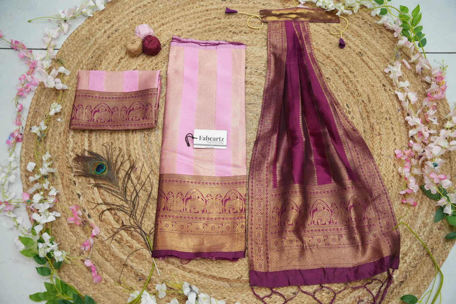 New Kids Traditional South Indian Half Saree NooranKIDS - Image 18
