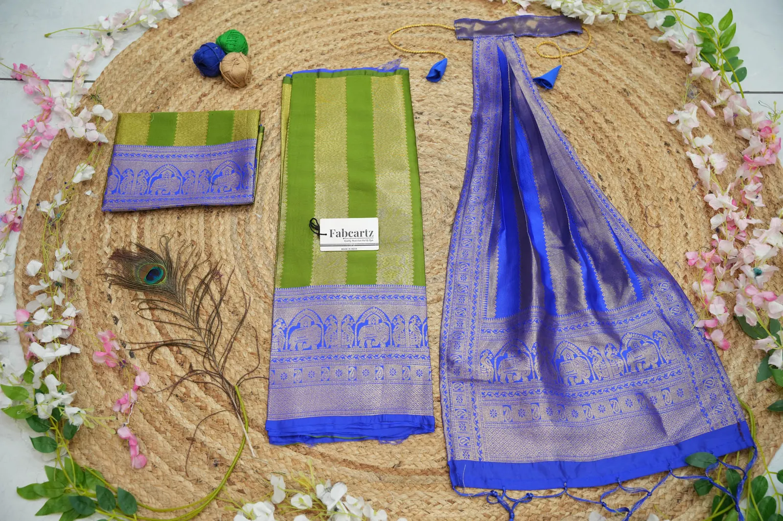 New Kids Traditional South Indian Half Saree NooranKIDS - Image 24