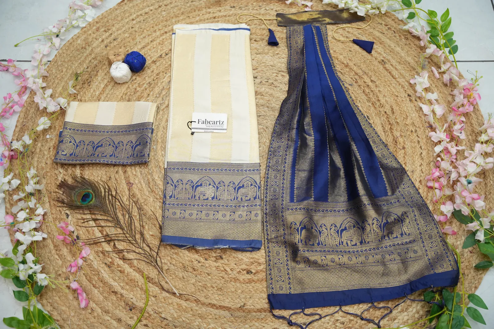 New Kids Traditional South Indian Half Saree NooranKIDS - Image 30