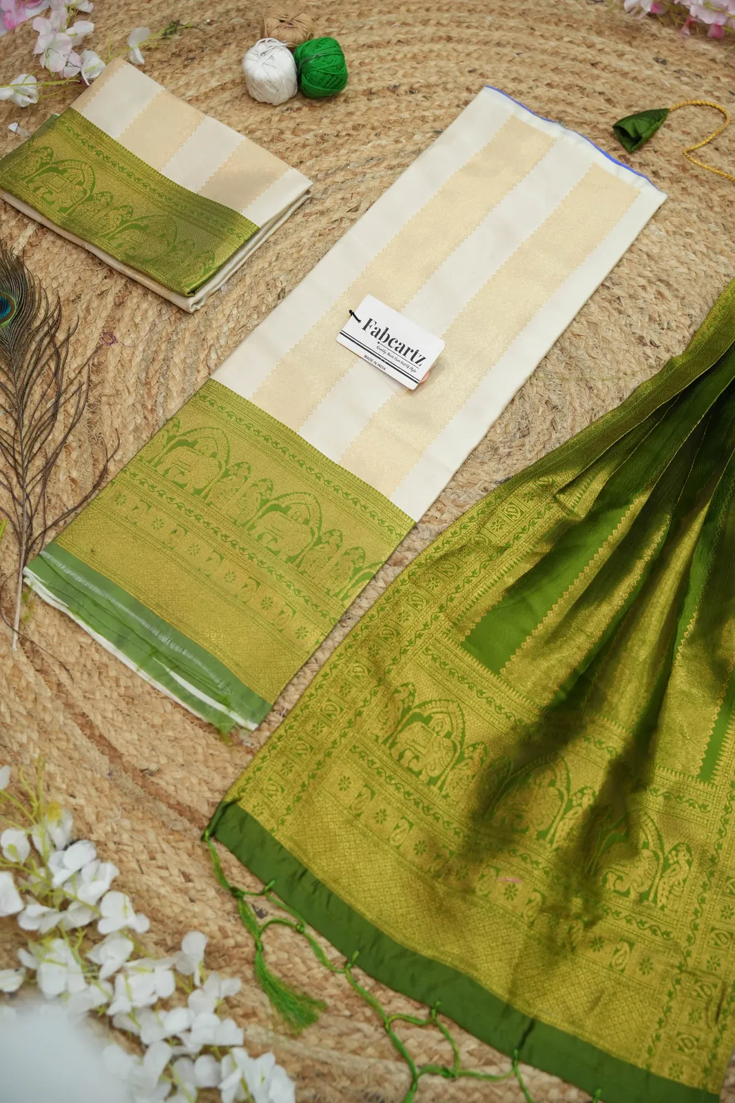 New Kids Traditional South Indian Half Saree NooranKIDS - Image 8