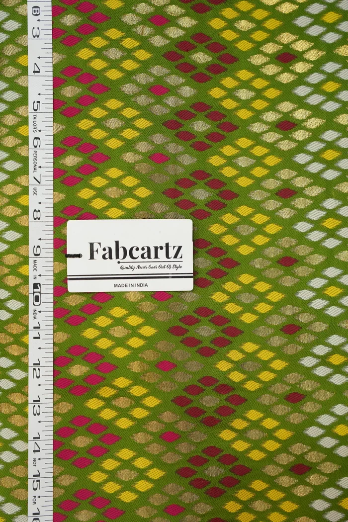 ONLY SHERWANI FABRIC JACQUARD WITH ZARI WORK KajuKatli - Image 13