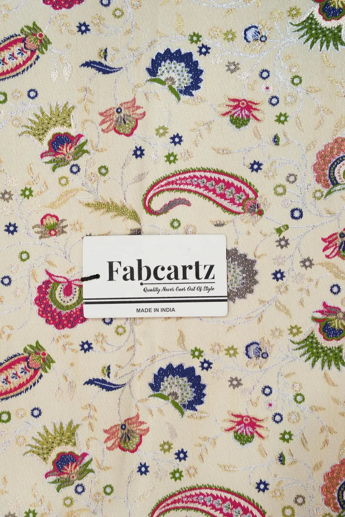 ONLY SHERWANI FABRIC JACQUARD WITH ZARI WORK Keri - Image 5
