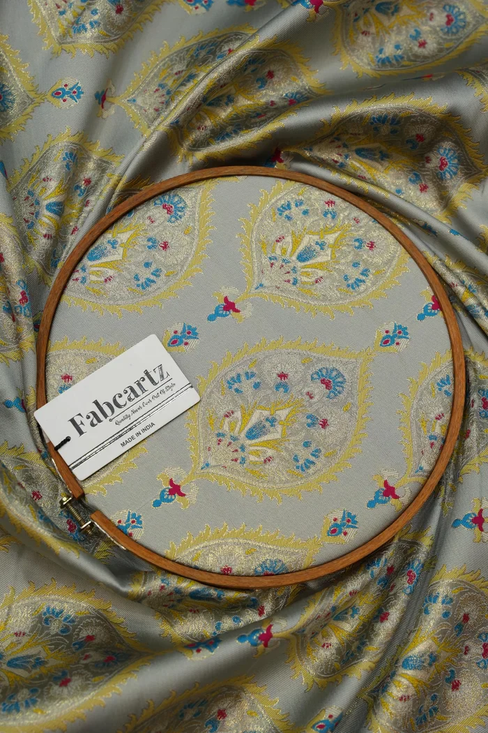ONLY SHERWANI FABRIC JACQUARD WITH ZARI WORK Pan - Image 10