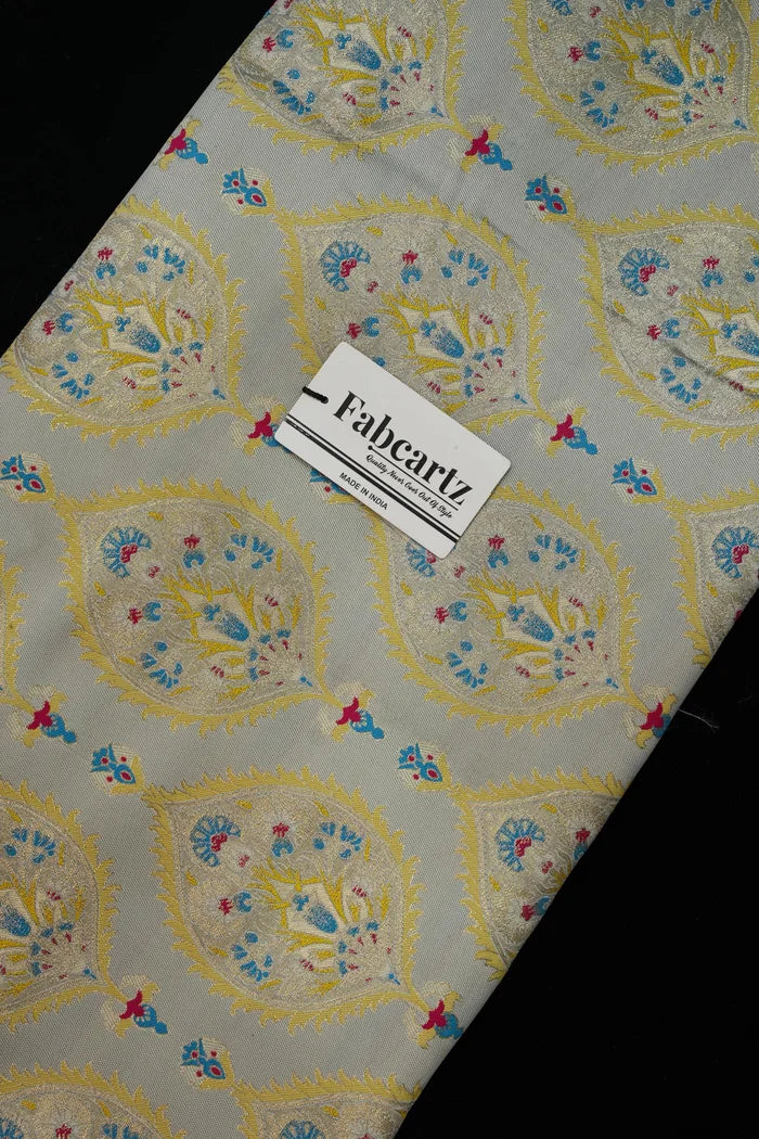 ONLY SHERWANI FABRIC JACQUARD WITH ZARI WORK Pan - Image 12
