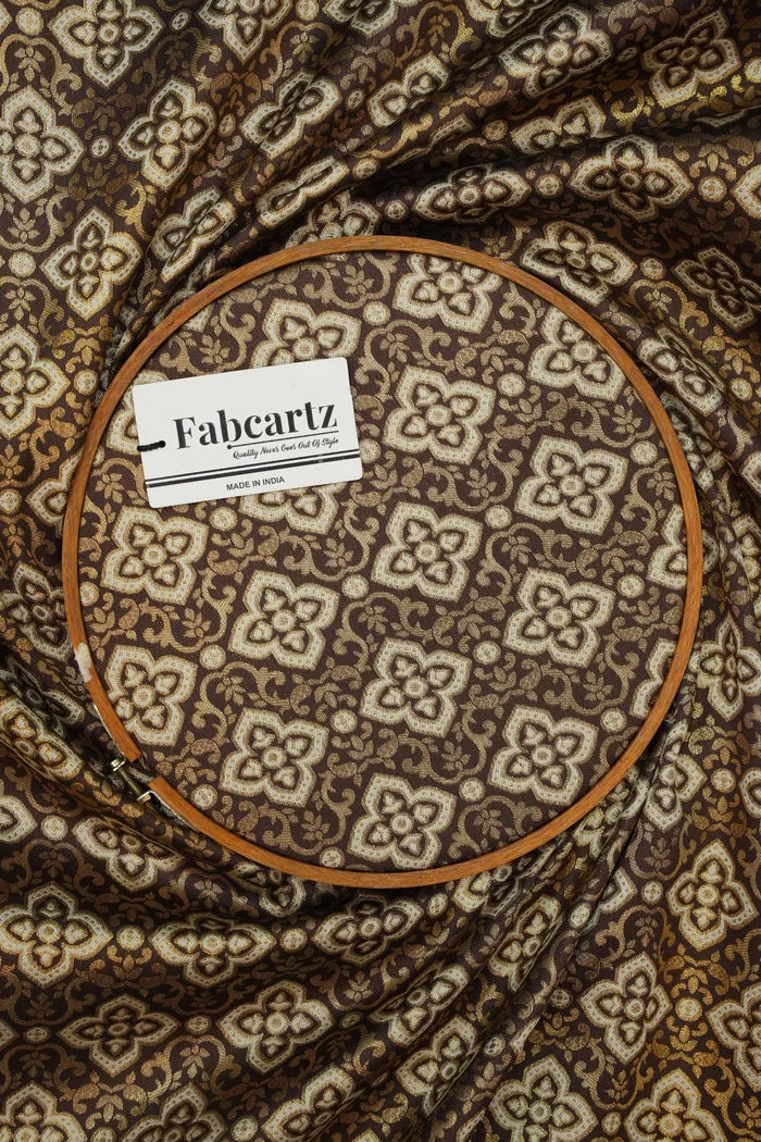 ONLY SHERWANI FABRIC JACQUARD WITH ZARI WORK Tiles - Image 11