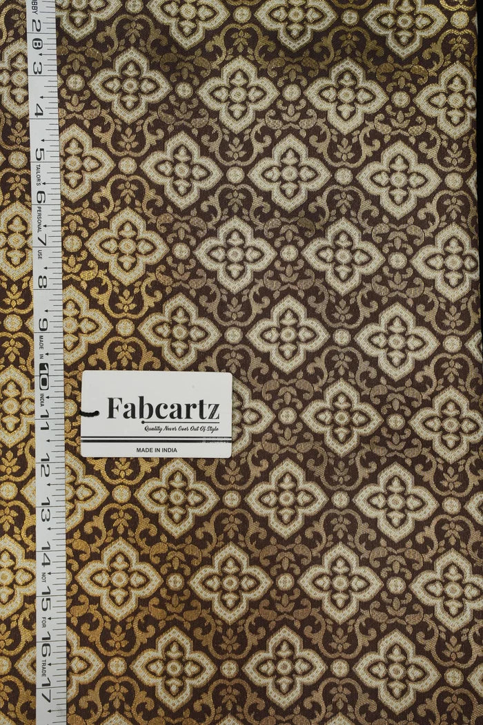 ONLY SHERWANI FABRIC JACQUARD WITH ZARI WORK Tiles - Image 14