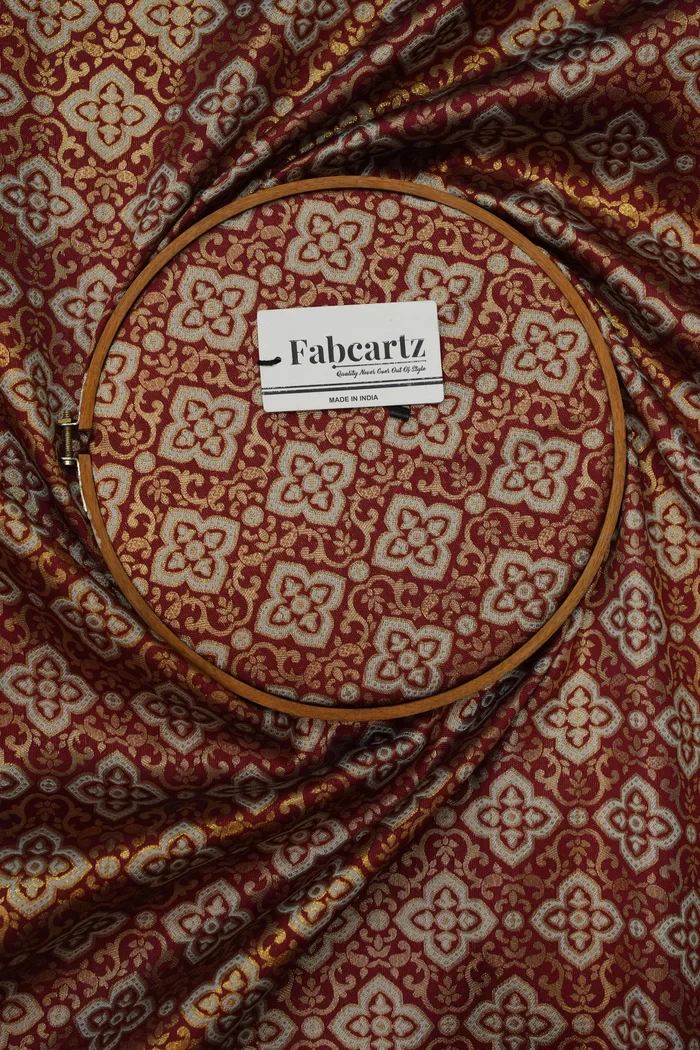 ONLY SHERWANI FABRIC JACQUARD WITH ZARI WORK Tiles - Image 16