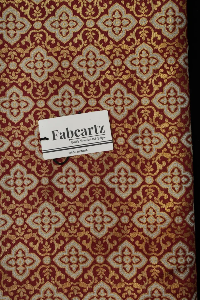 ONLY SHERWANI FABRIC JACQUARD WITH ZARI WORK Tiles - Image 20