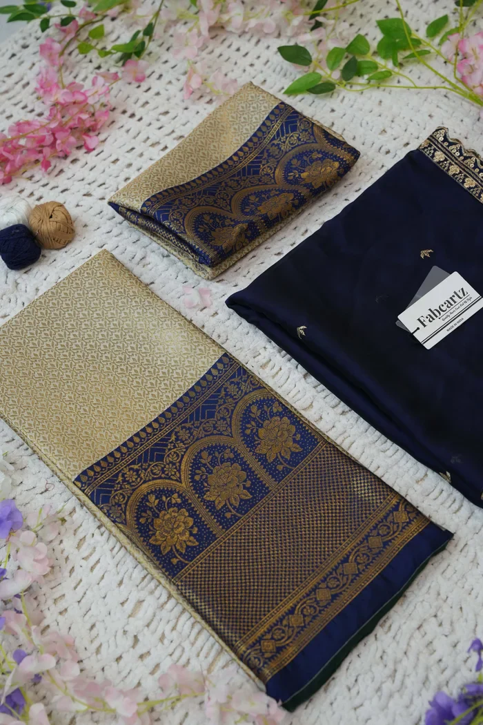 Women's Woven Design zari work Half Saree with Embroidered Blouse and Dupatta Oye!!Pattu - Image 60