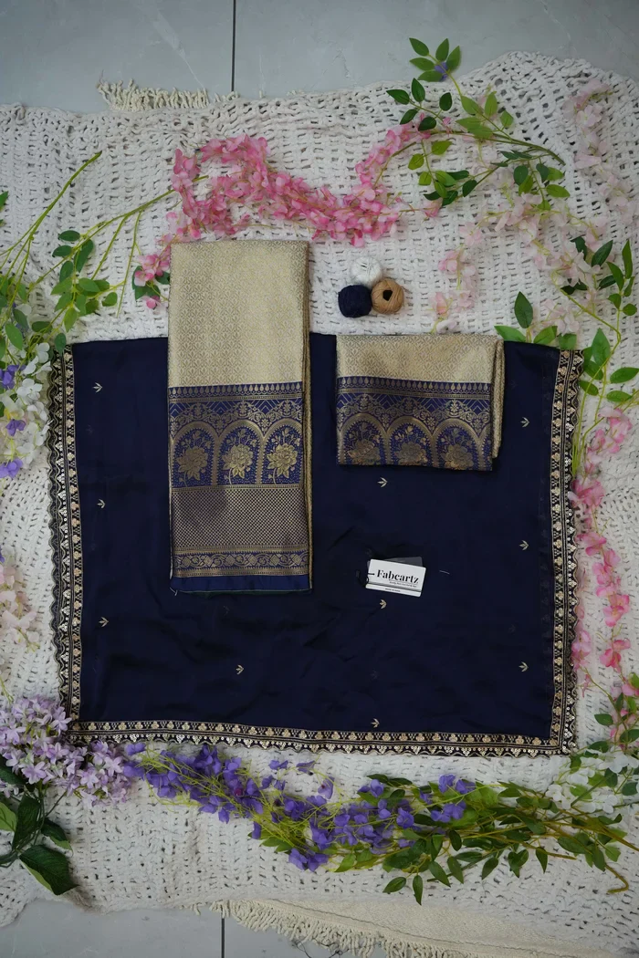 Women's Woven Design zari work Half Saree with Embroidered Blouse and Dupatta Oye!!Pattu - Image 66