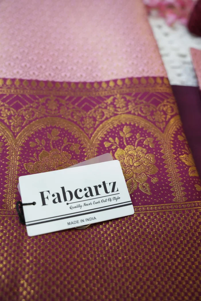 Women's Woven Design zari work Half Saree with Embroidered Blouse and Dupatta Oye!!Pattu - Image 78