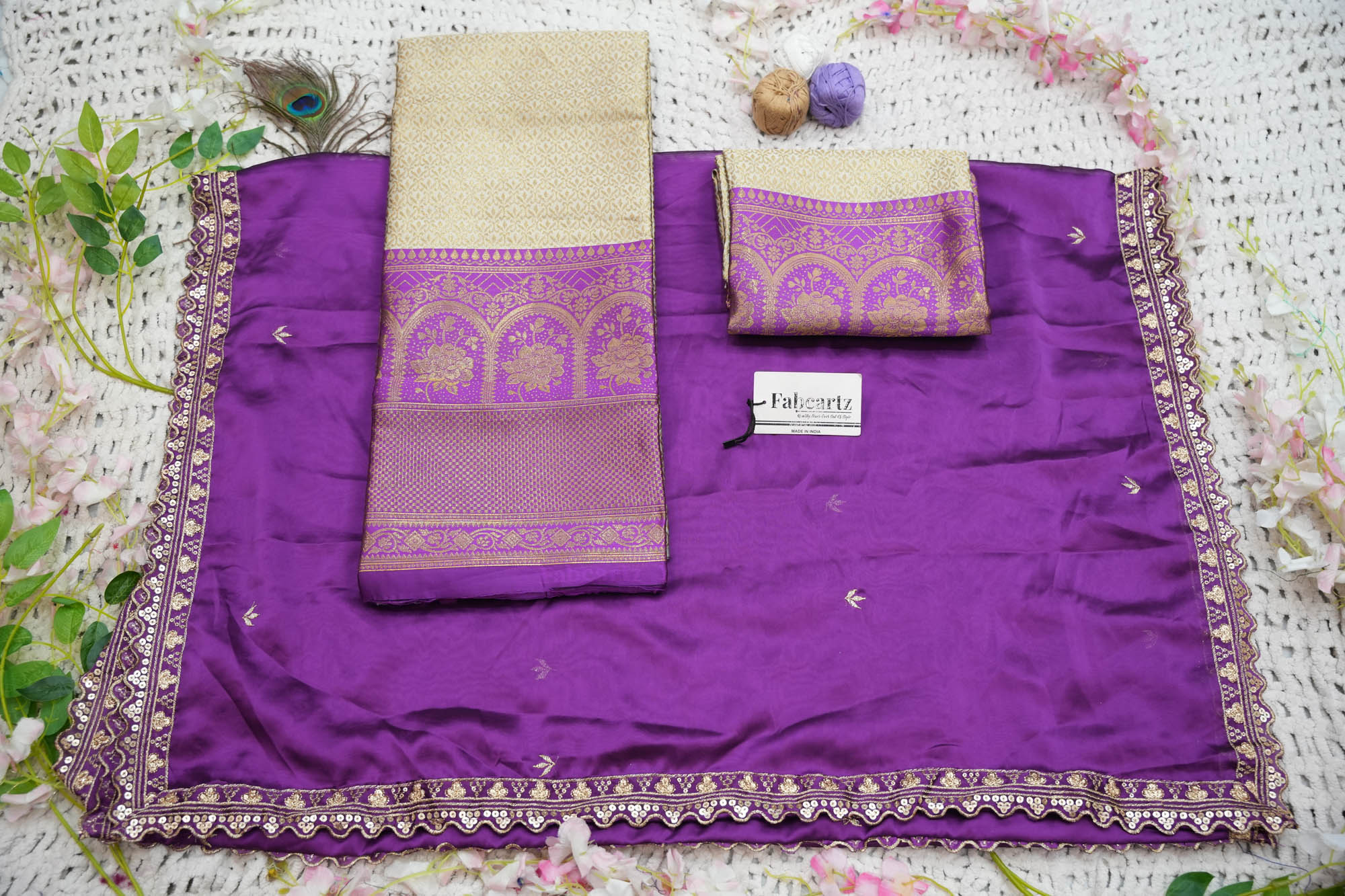 Women's Woven Design zari work Half Saree with Embroidered Blouse and Dupatta Oye!!Pattu - Image 87
