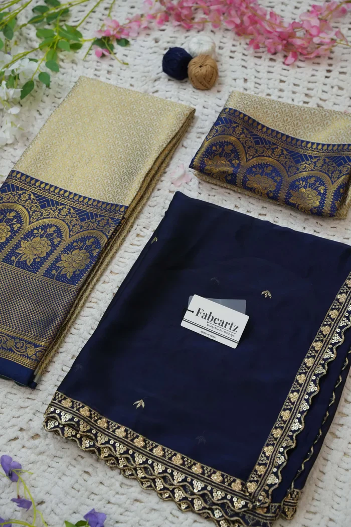 Women's Woven Design zari work Half Saree with Embroidered Blouse and Dupatta Oye!!Pattu - Image 53