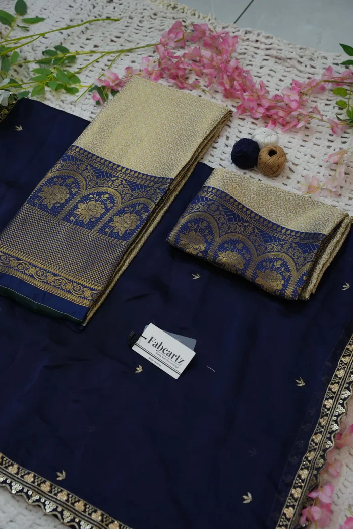 Women's Woven Design zari work Half Saree with Embroidered Blouse and Dupatta Oye!!Pattu - Image 56