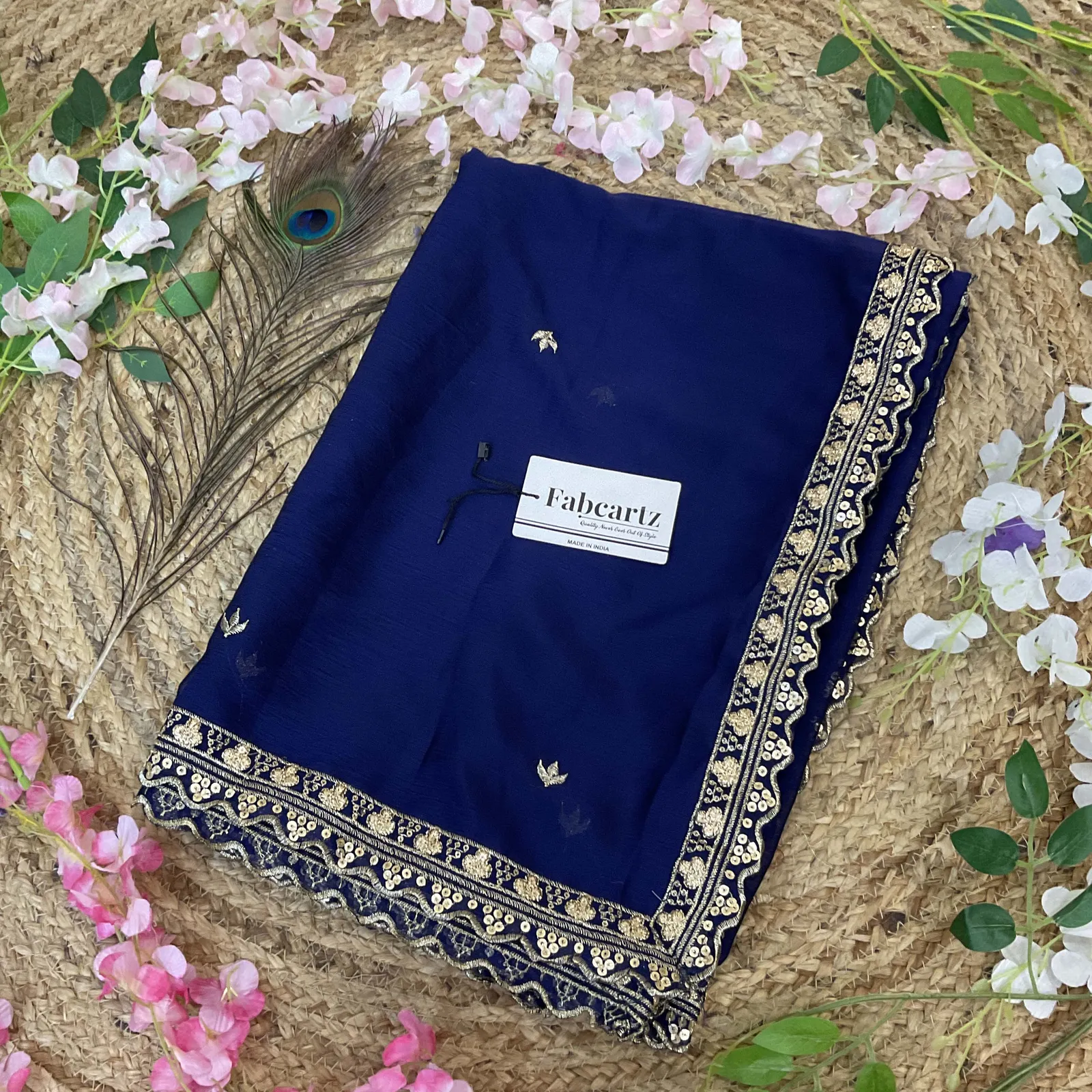 Beautiful Embroidery work Rangoli Dupatta for women | Only Dupatta OyeDup - Image 15