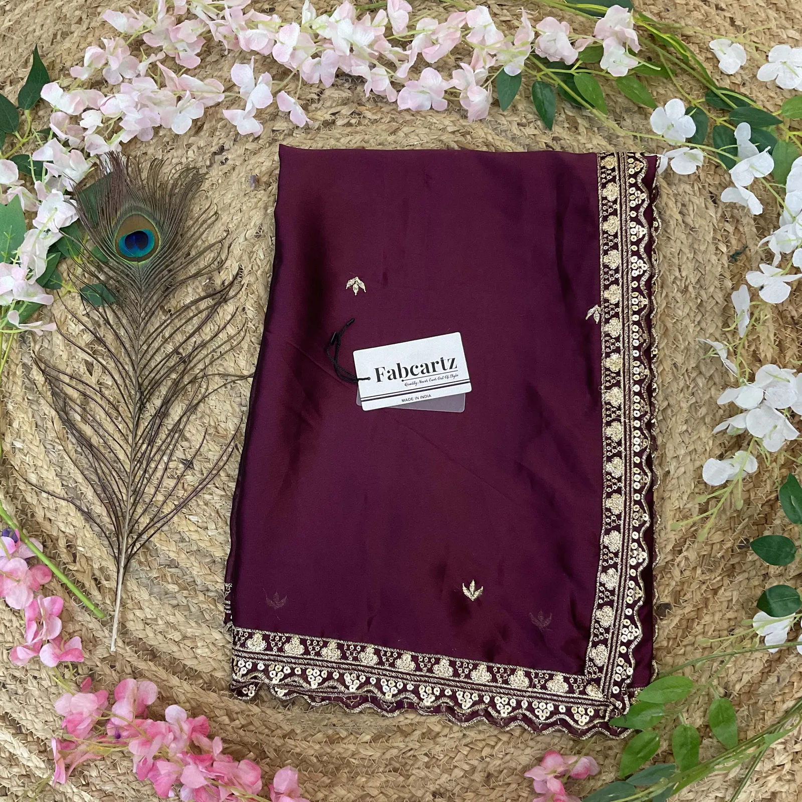 Beautiful Embroidery work Rangoli Dupatta for women | Only Dupatta OyeDup - Image 18
