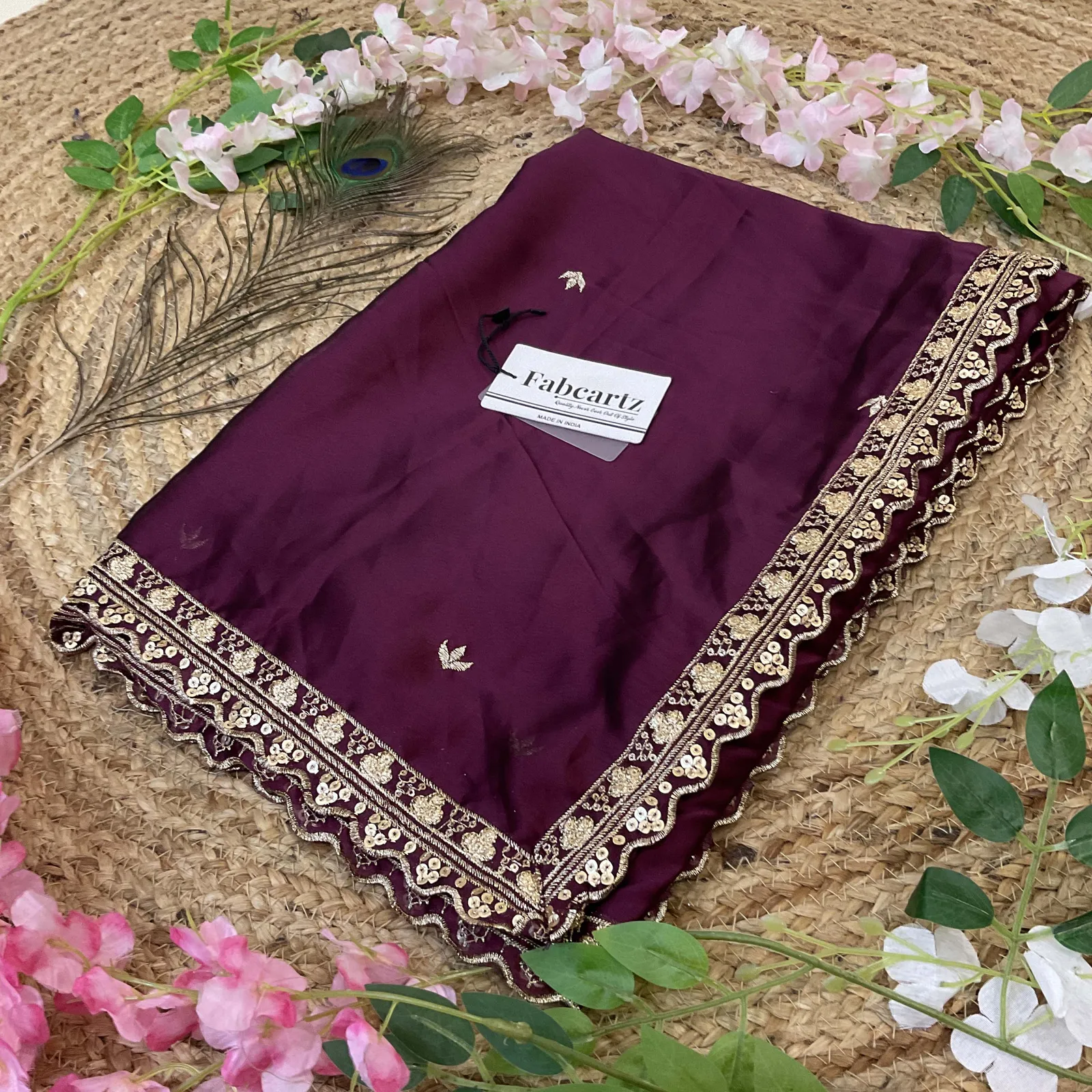 Beautiful Embroidery work Rangoli Dupatta for women | Only Dupatta OyeDup - Image 19